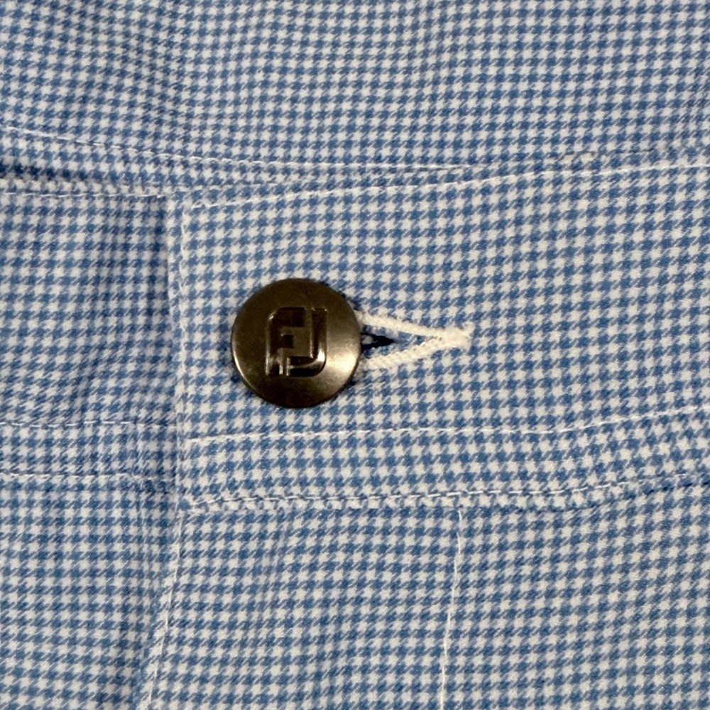 FootJoy Golf Shorts Mens 38 Blue  Houndstooth‎ Stretch Performance FJ - Picture 3 of 9